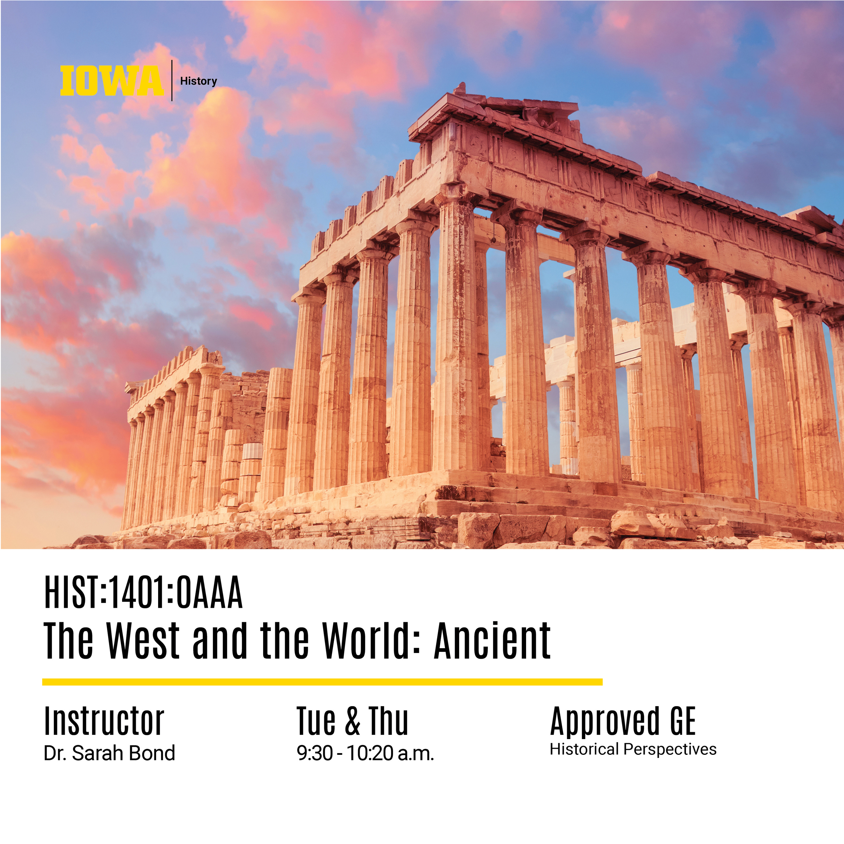 HIST 1401 0AAA Bond Fall 2025